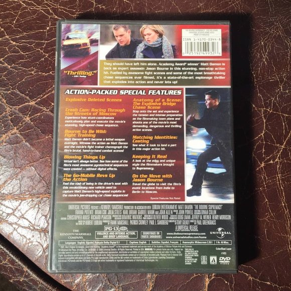 The Bourne Supremacy - DVD Movie - Picture 2 of 2